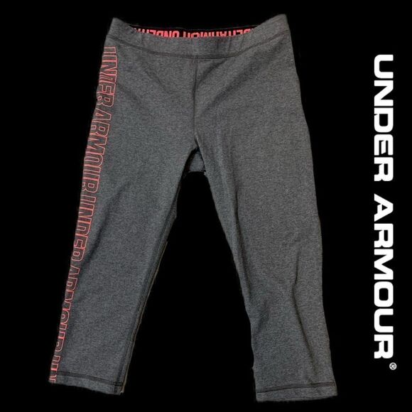 NWOT Neon orange Under armor tank top & capris - Picture 5 of 15